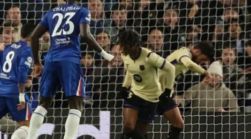 إستيفاو يضاعف تقدم تشيلسي بهدف ثانٍ في مرمى برشلونة